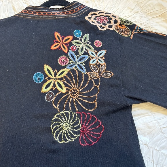 Anthropologie Guinevere Embroidered Cardigan - Picture 3 of 5